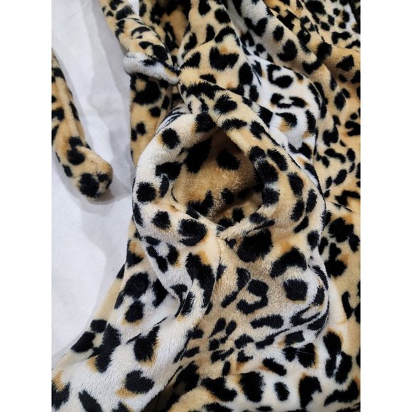 Nicole Miller New York Robe Leopard Cheetah Print Size Small Medium - Picture 6 of 9